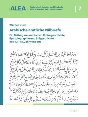 cover image of Arabische amtliche Nilbriefe
